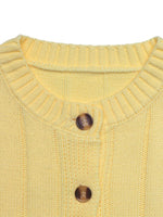 Load image into Gallery viewer, Fresh Solid Ribbed Button Cardigan Sweater Women N6H299