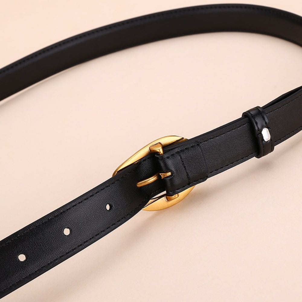 Double-Sided Genuine Leather Belt Women  N6H329