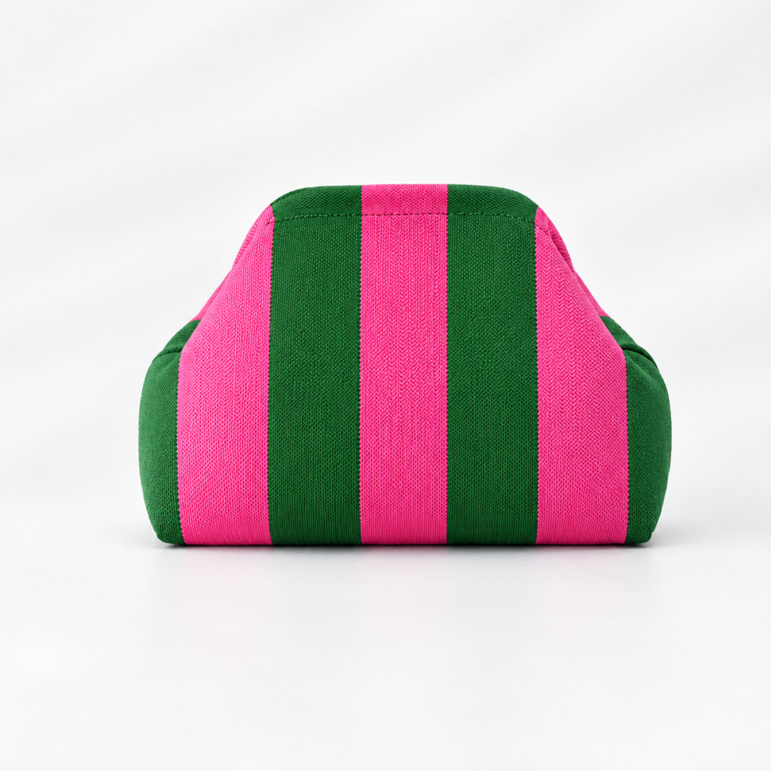 Women's Striped Knit Pillow Shoulder Bag N6J154