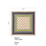 Load image into Gallery viewer, Vintage Floral Cotton Square Scarf 65cm Women N6H117