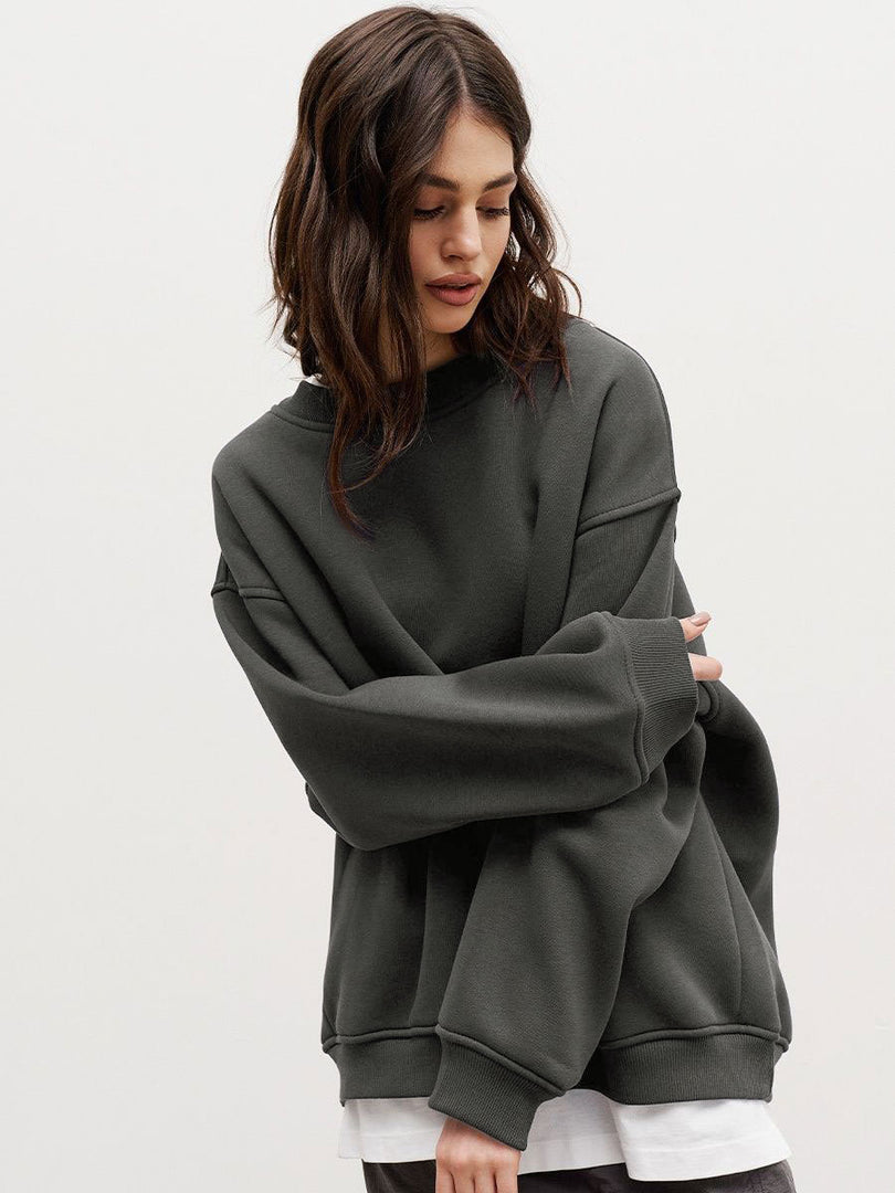 Brushed Fleece Hoodie Relaxed Mid Heavy N5Z412