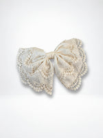 Load image into Gallery viewer, Lace Bow Half Up Hair Clip Women N6C019