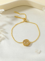 Load image into Gallery viewer, Copper Gold Plated MOM Heart Zircon Bracelet Necklace N6D523