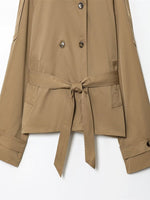 Load image into Gallery viewer, Solid Stand Collar Belted Jacket Women Long Sleeve N6G165