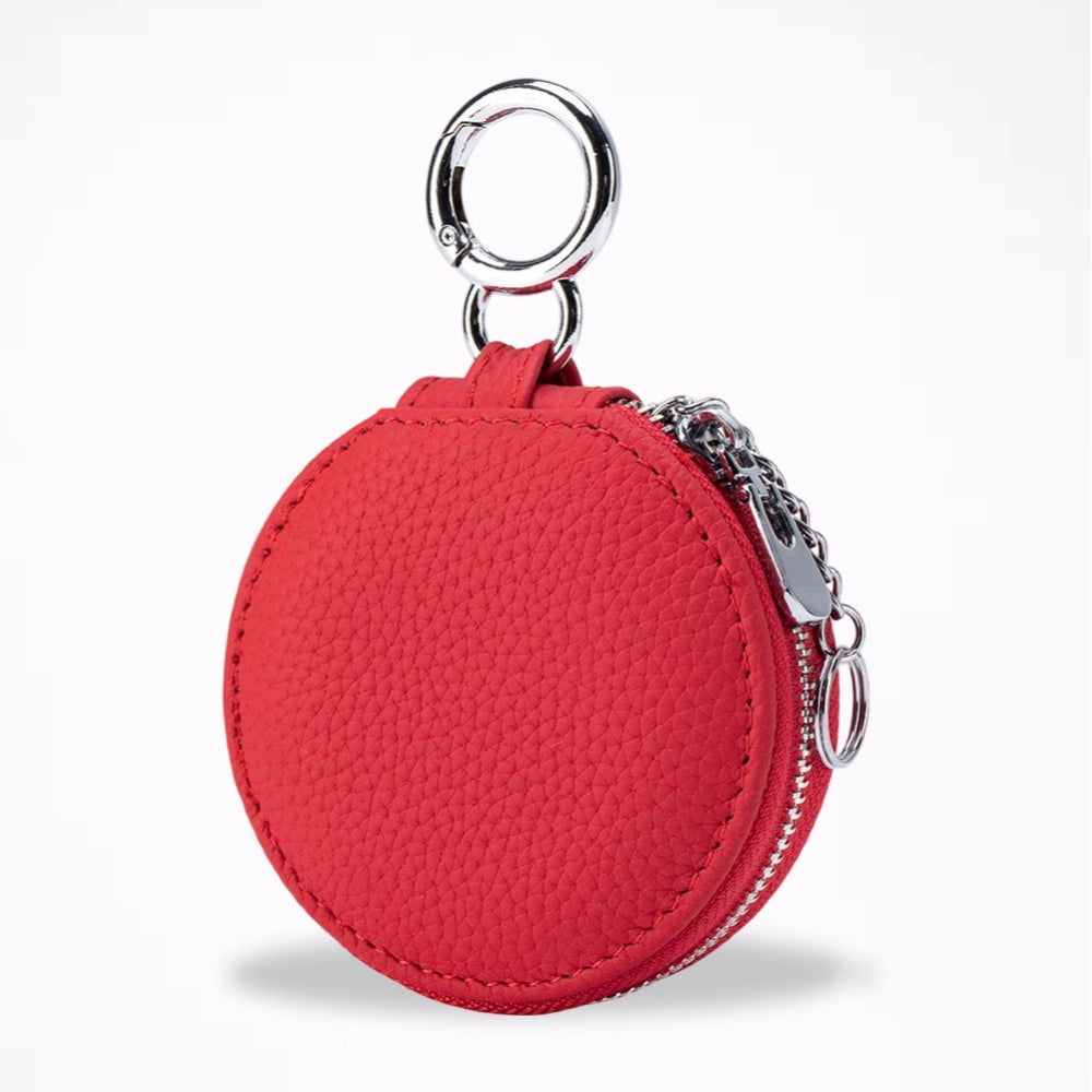 Genuine Leather Round Lipstick & AirPods Case N6E067