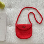 Load image into Gallery viewer, Solid Knit Pillow Bag Women Casual Atmosphere N6H318