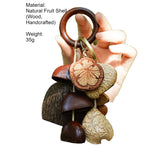 Load image into Gallery viewer, Warm Tone Acorn Shell Keychain Handmade Bag Charm N6F310