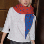 Load image into Gallery viewer, Women's Wool Blend Polka Dot Knit Triangle Scarf N6J122