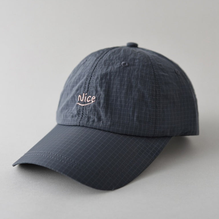 Embroidered Letter Check Quick-Dry Baseball Cap N6C082