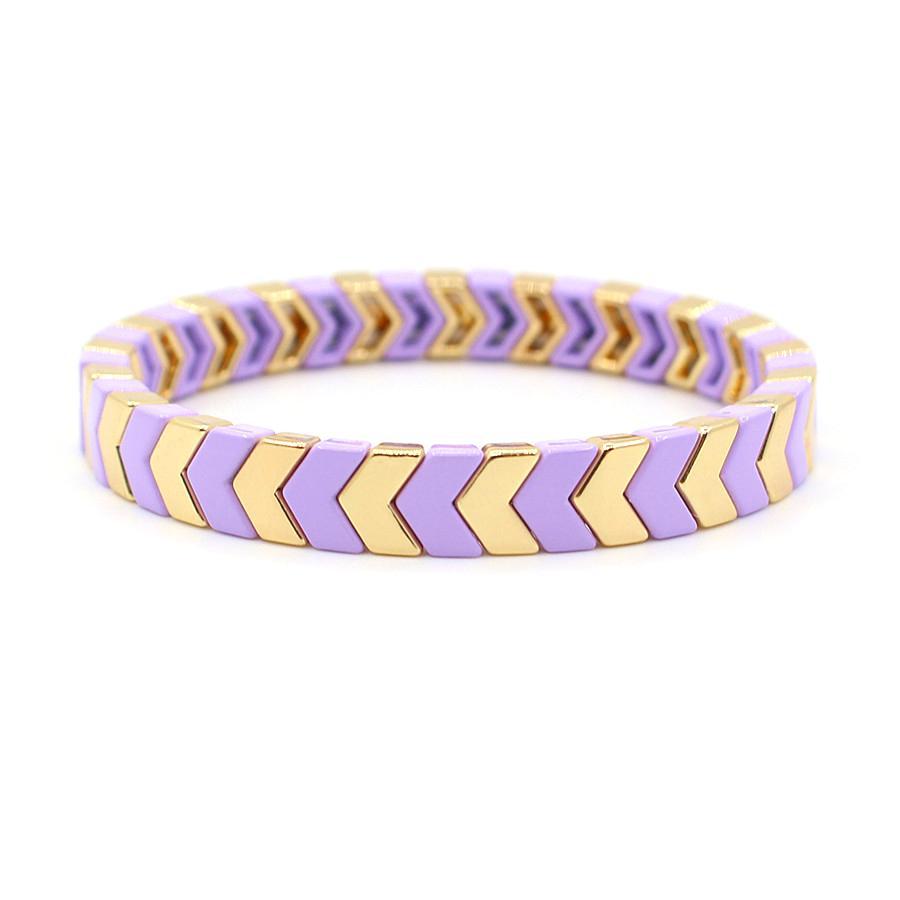 Arrow Beads Bracelet Tribal Enamel Elastic Adjustable S5P049