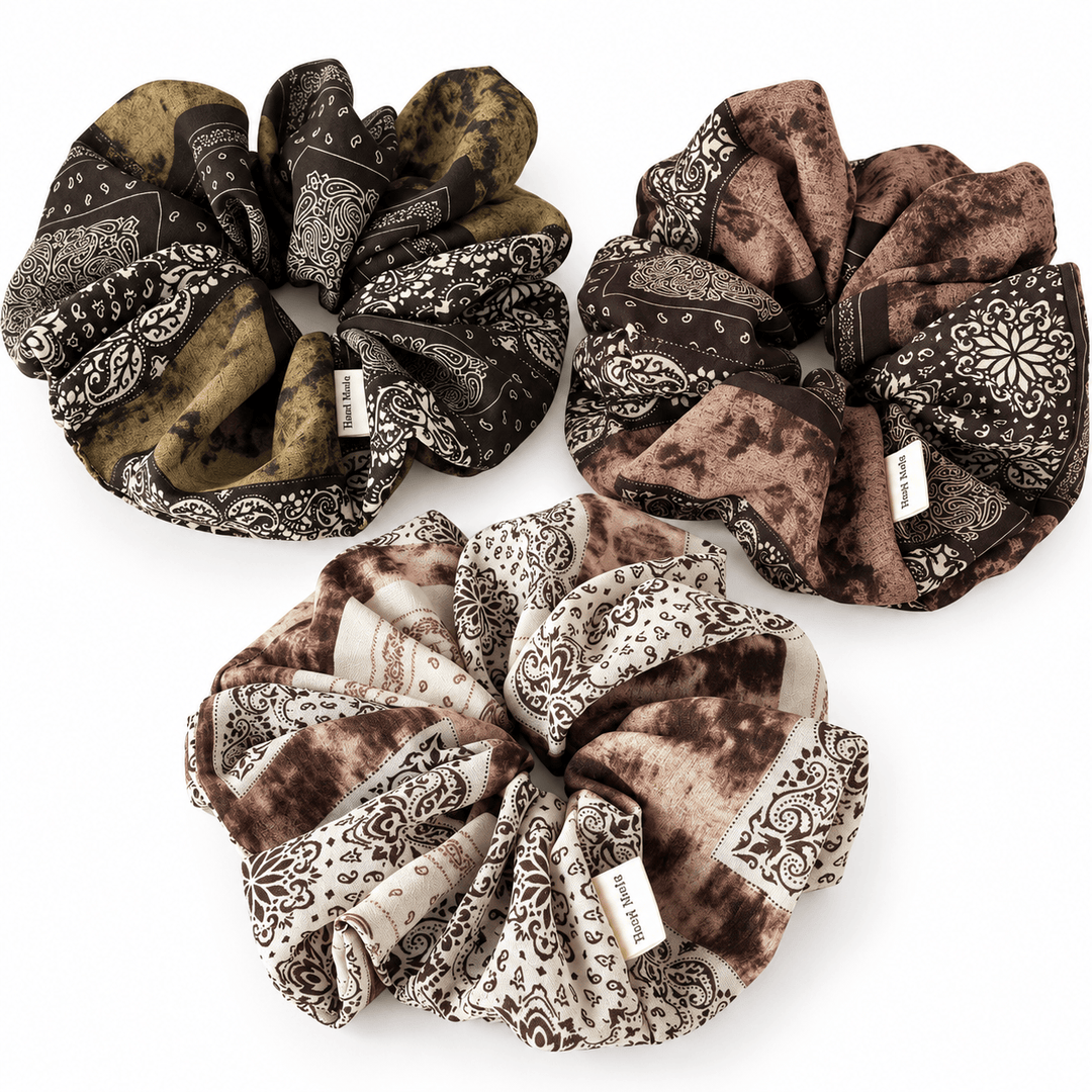 Womens Paisley Soft Mesh Scrunchie N6K015