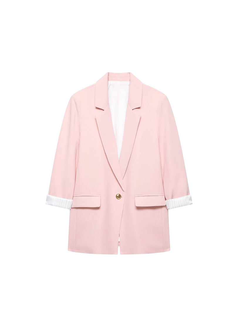 Loose Fit Long Sleeve Blazer N6F013