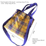Load image into Gallery viewer, Purple Corduroy Reversible Shoulder Bag S5P274