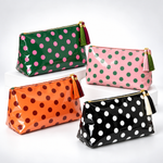 Load image into Gallery viewer, Unisex Waterproof Color-Block Polka Dot PVC Cosmetic Bag N6J248
