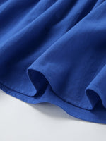 Load image into Gallery viewer, Blue V-Neck Slip Dress Women N6D113