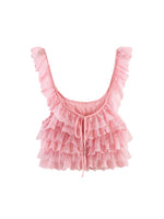 Load image into Gallery viewer, Lace Layered Crop Camisole Top Women N6F208