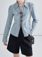 Load image into Gallery viewer, Cross Denim Shirt Lightweight Light Blue N5Z768
