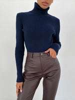Load image into Gallery viewer, High Neck Knit Base Layer Top Women Slim Fit N6H320