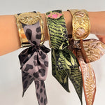 Load image into Gallery viewer, Celestial Cuff Bangle Moon Sun Hollow Wide N6F262