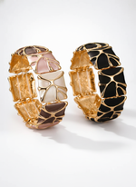 Load image into Gallery viewer, Enamel Square Geometric Line Bangle Women N6C211