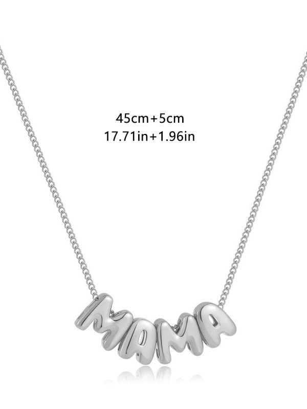 MAMA Stainless Steel Necklace Women N6D536