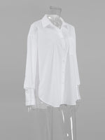 Load image into Gallery viewer, Oversize White Shirt Women N6C098