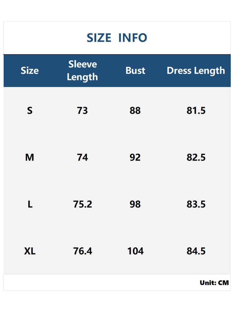 V-Neck Pleated Shirtdress Women Blue N6D142
