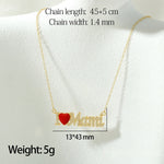 Load image into Gallery viewer, Zircon MOM Heart Pendant Necklace N6D521