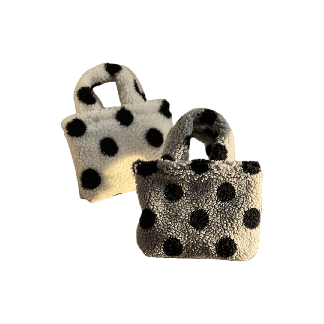 Dotted Plush Mini Phone Case Canvas Lining  S5P347