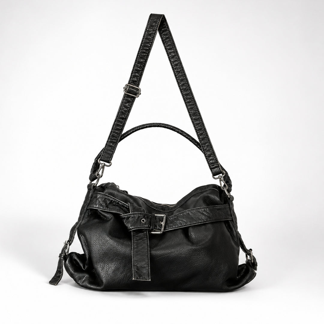 Women's PU Vintage Oversized Tote Shoulder Bag N6J118