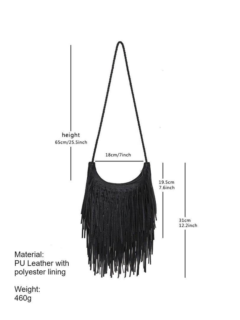Handmade Fringe Crossbody Bag Women N6C223