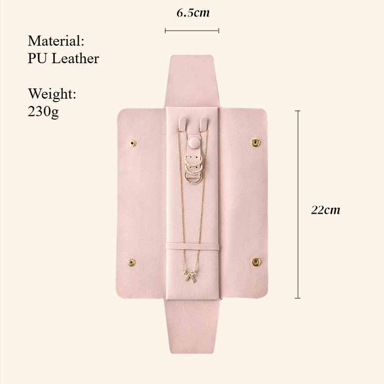Velvet Jewelry Pouch Multi-Compartment Organizer S5P398