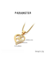 Load image into Gallery viewer, Mom Heart Cutout Pendant Necklace Women N6D519