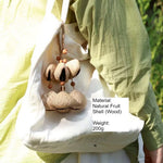 Load image into Gallery viewer, Natural Seed Pod Wind Chime Bag Charm Hanging N6F306
