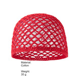 Load image into Gallery viewer, Lightweight Solid Mesh Cotton Crochet Hat Women N6G215