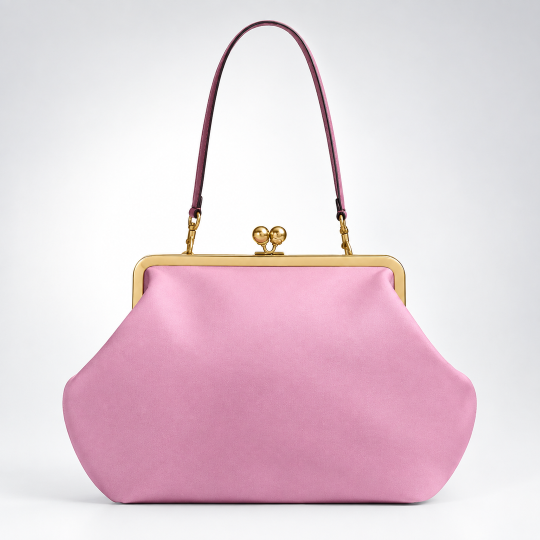 Women's PU Dumpling Clip Shoulder Bag N6J170