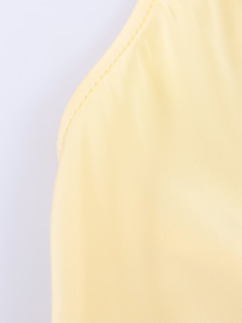 Halter Neck Satin Camisole Women N6C264