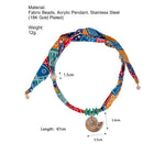 Load image into Gallery viewer, Bohemian Fabric Bead Shell Pendant Necklace N6E110