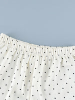 Load image into Gallery viewer, French Polka Dot Satin High Waist Shorts Women N6E165