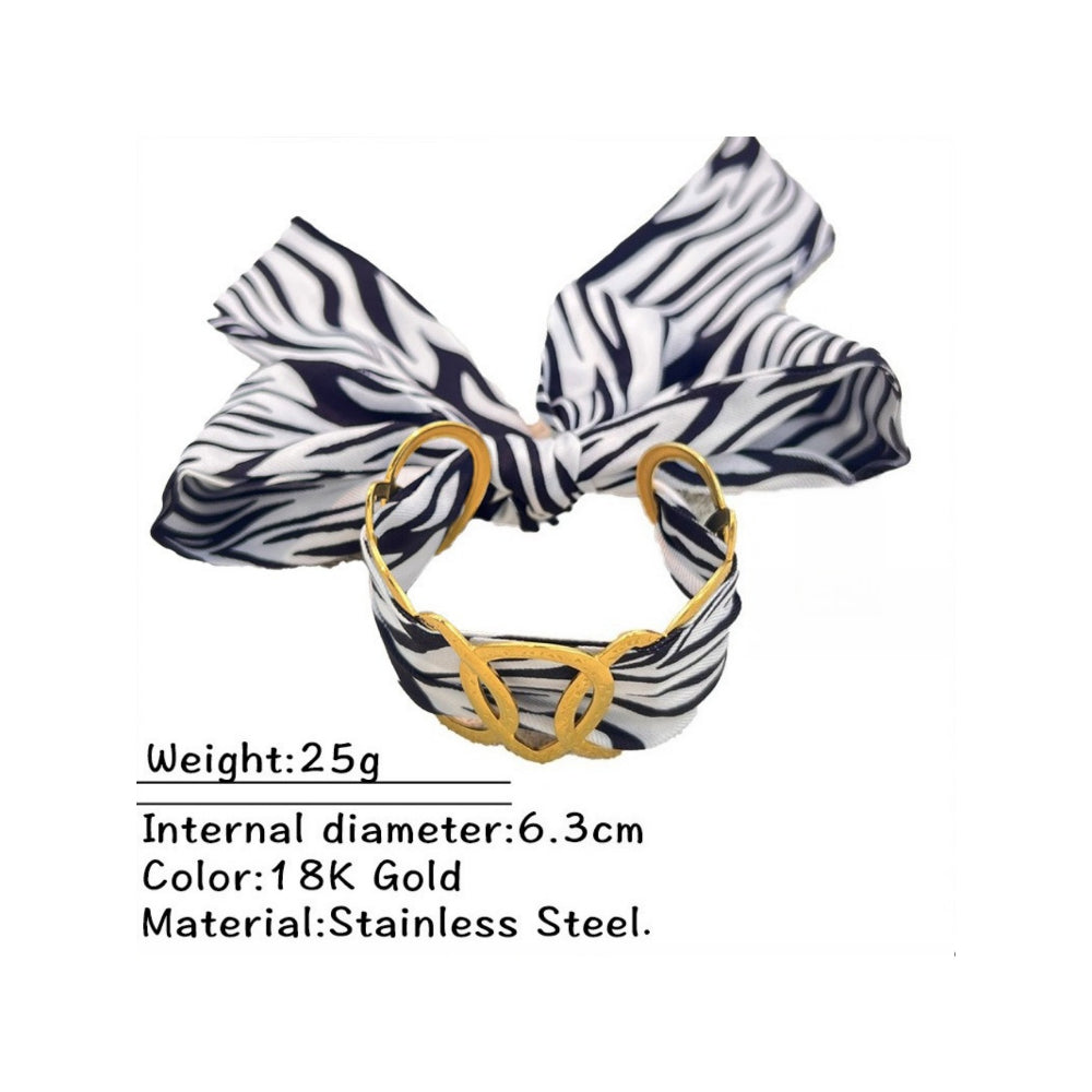 Stainless Steel Scarf Bracelet Light Designer Cuff N6F276