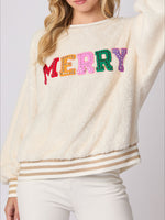 Load image into Gallery viewer, ChristmasGlitter Crew MidWeight Pink Cream N5A026
