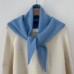 Load image into Gallery viewer, Cashmere Wool Solid Triangle Scarf Women Winter N6H234