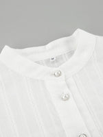 Load image into Gallery viewer, Simple Puff Sleeve Shirt Women N6C137