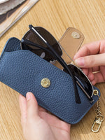 Load image into Gallery viewer, Genuine Leather Vintage Sunglasses Case Women N6C280
