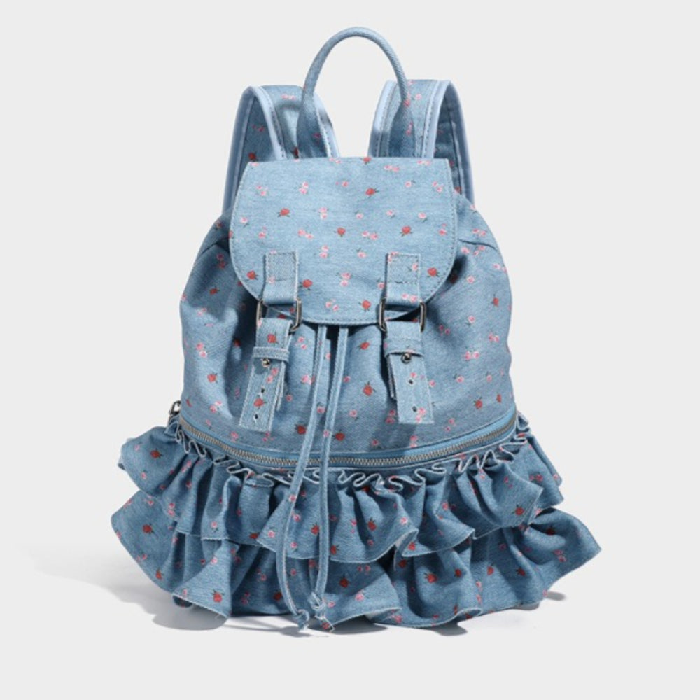 Polka Dot Drawstring Backpack Women  N6F057
