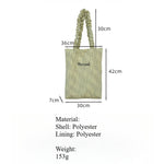 Load image into Gallery viewer, Polyester Grid Shoulder Bag Contrast Top Handle S5P321