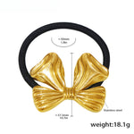 Load image into Gallery viewer, 18K Gold Plated Titanium Steel Butterfly Hair Tie S5P452
