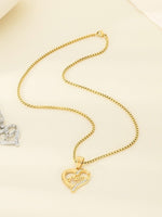 Load image into Gallery viewer, Mom Heart Cutout Pendant Necklace Women N6D519