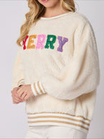 Load image into Gallery viewer, ChristmasGlitter Crew MidWeight Pink Cream N5A026
