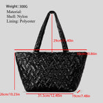 Load image into Gallery viewer, Diamond Quilted Nylon Tote  S5P377